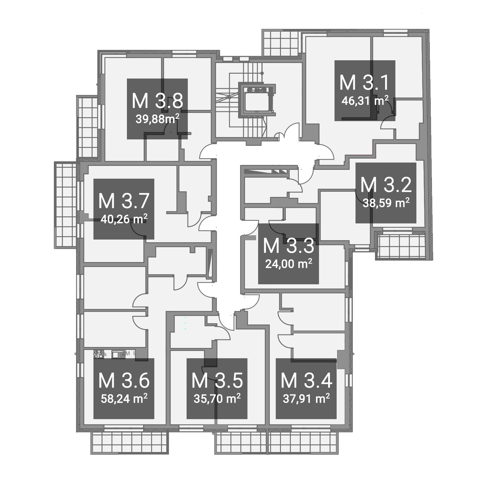 Piętro 3 - Różyckiego 6